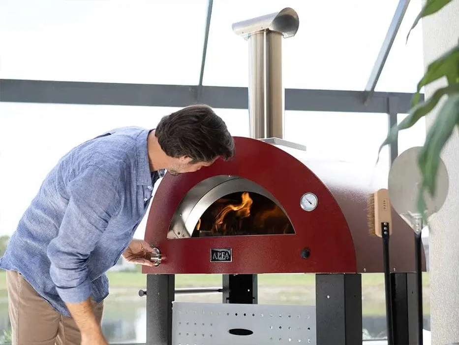 Alfa Moderno 2 Pizze Gas Fired Pizza Oven (Ardesia Grey)