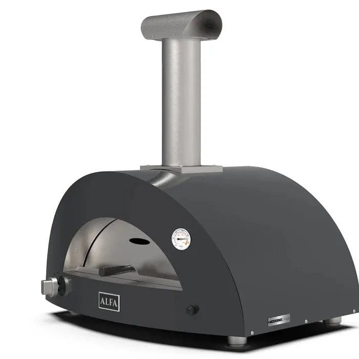 Alfa Moderno 2 Pizze Gas Fired Pizza Oven (Ardesia Grey)