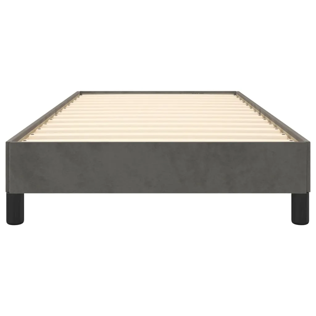 Bed Frame without Mattress Dark Grey 90x190 cm Single Single Velvet