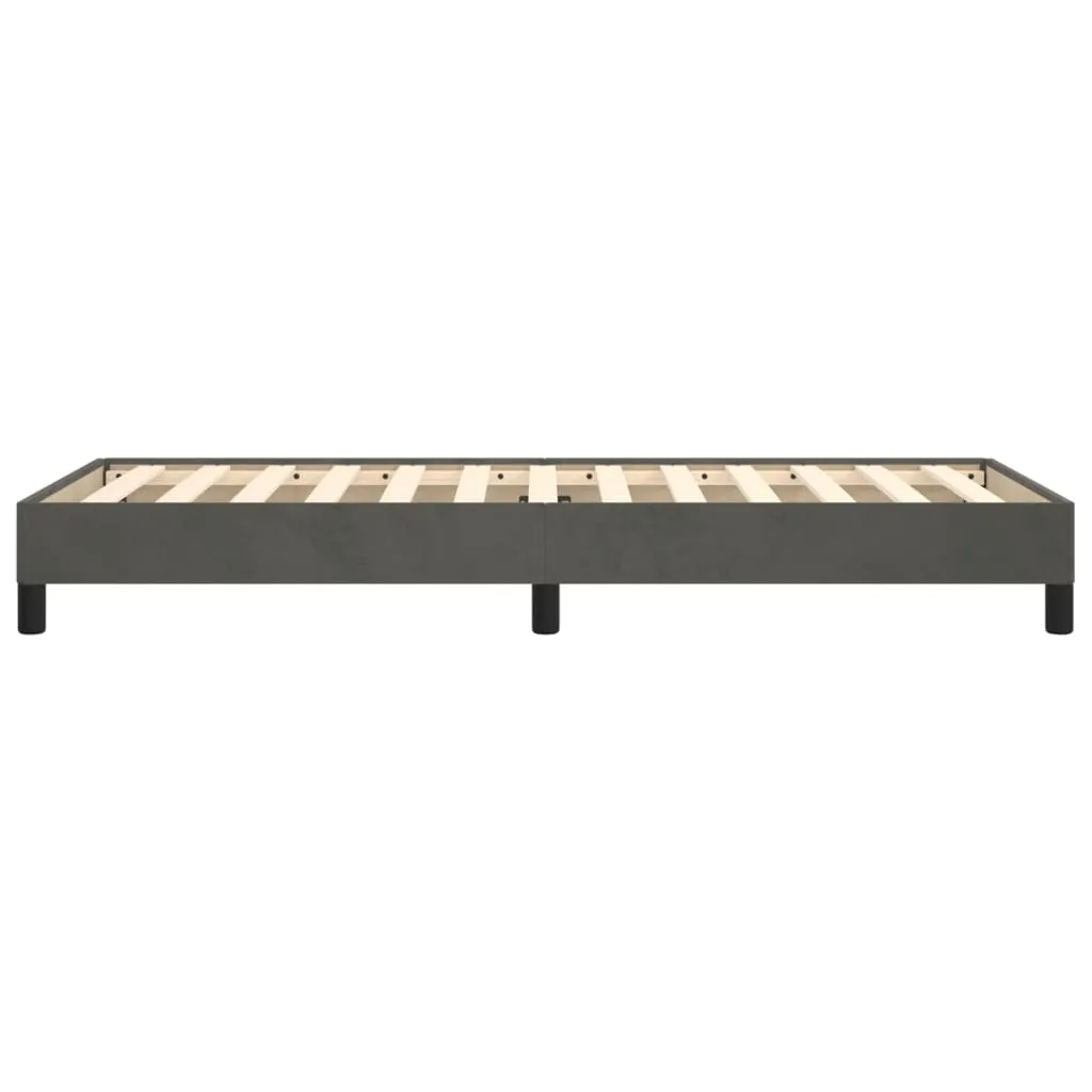 Bed Frame without Mattress Dark Grey 90x190 cm Single Single Velvet