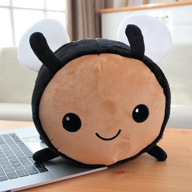 Bee and Lady Bug Plush Toys, baby safe. Three sizes! *