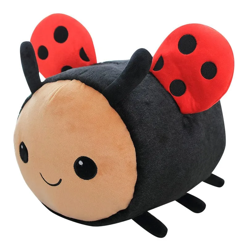 Bee and Lady Bug Plush Toys, baby safe. Three sizes! *