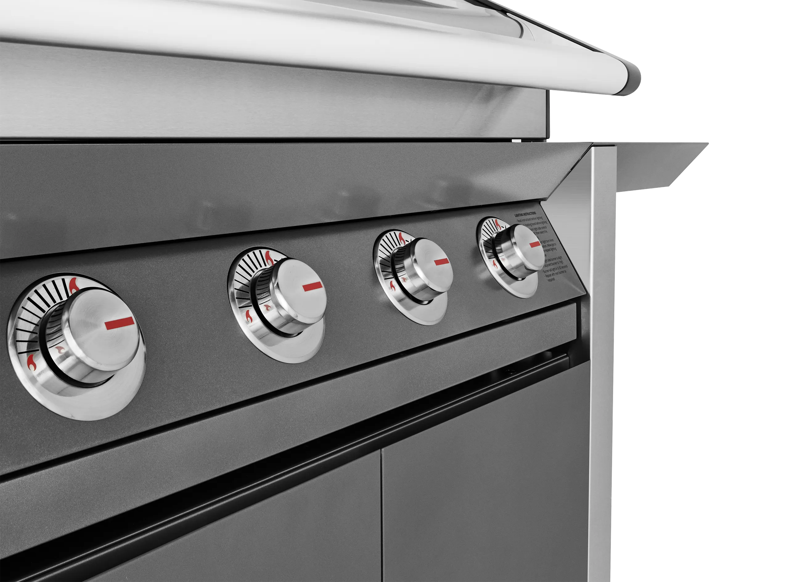 BeefEater Dark 1600 Series 4-Burner BBQ w/ Side Burner & Trolley