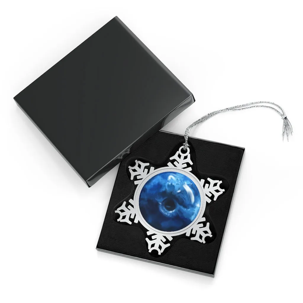 Blueberry Pewter Snowflake Ornament