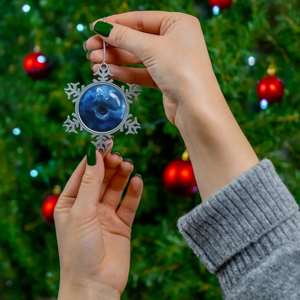 Blueberry Pewter Snowflake Ornament
