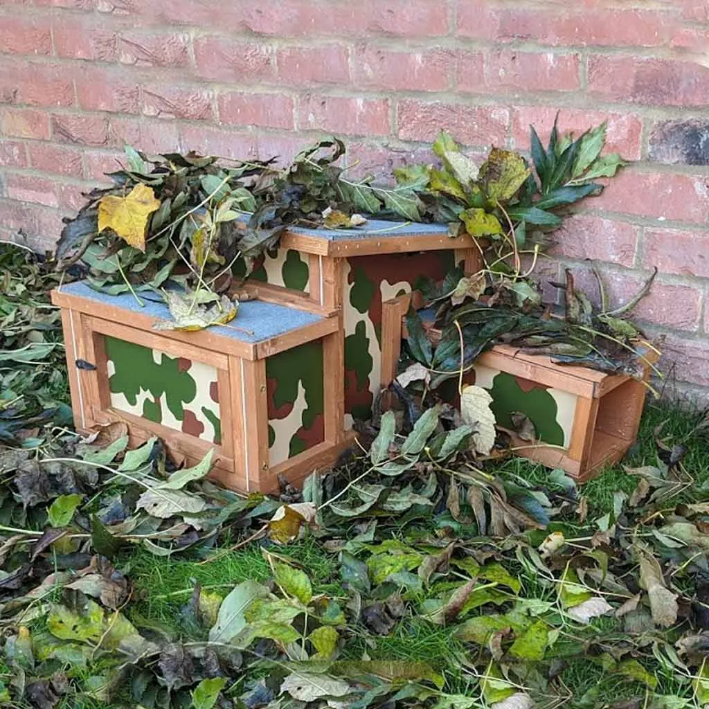 Camouflage Hedgehog House | Perfect For Hibernation Or As A Feeding Station