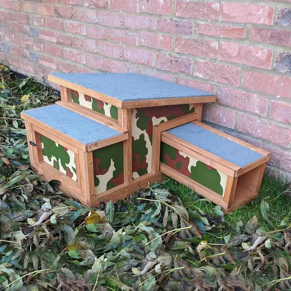 Camouflage Hedgehog House | Perfect For Hibernation Or As A Feeding Station