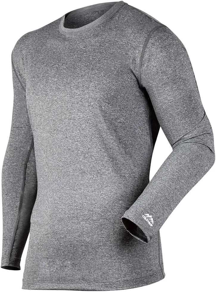 ColdPruf Men's Premium Performance Crewneck Base Layer, Long Sleeve Sun Protection Shirt and Thermal Shirt