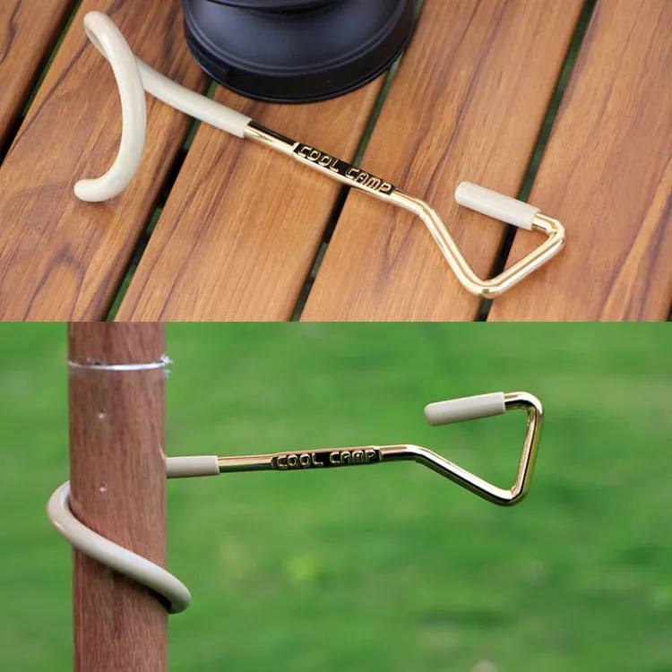 COOL CAMP Outdoor Canopy Pole Hook Portable Camping Light Hanger 33mm Black