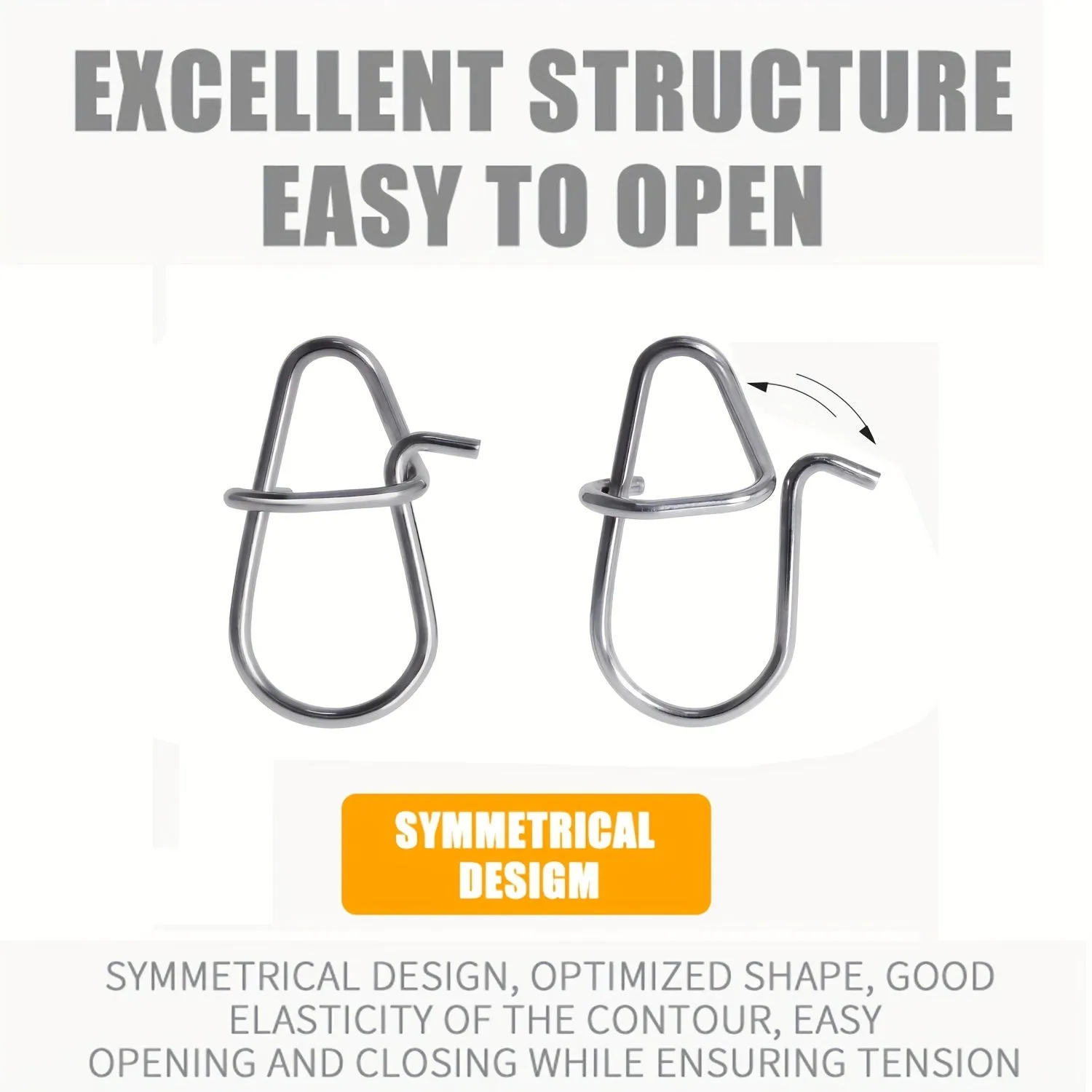 Durable Stainless Steel Snap Pins for Fishing Various Sizes Available