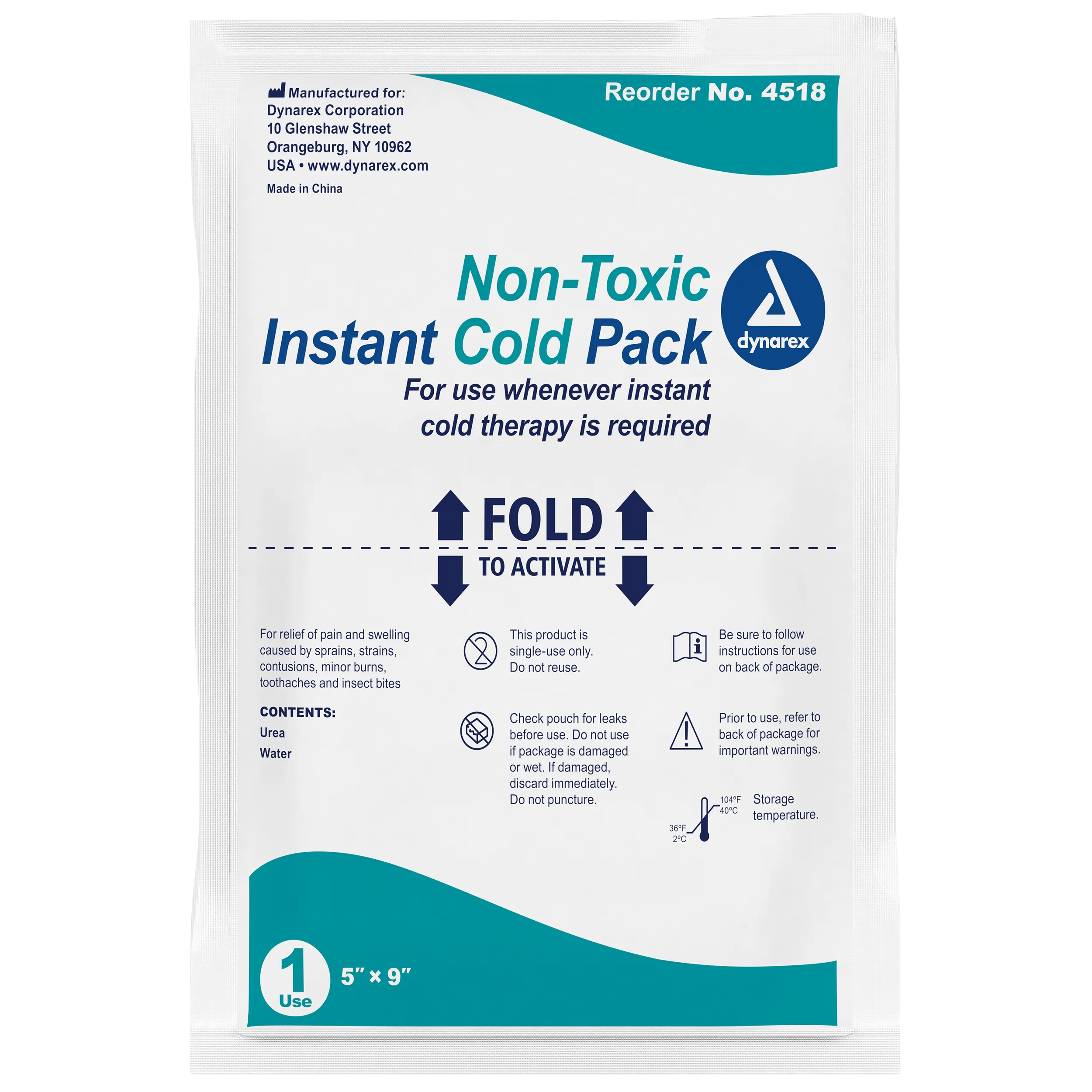 Dynarex - Instant Cold Pack with Urea (Non-Toxic)