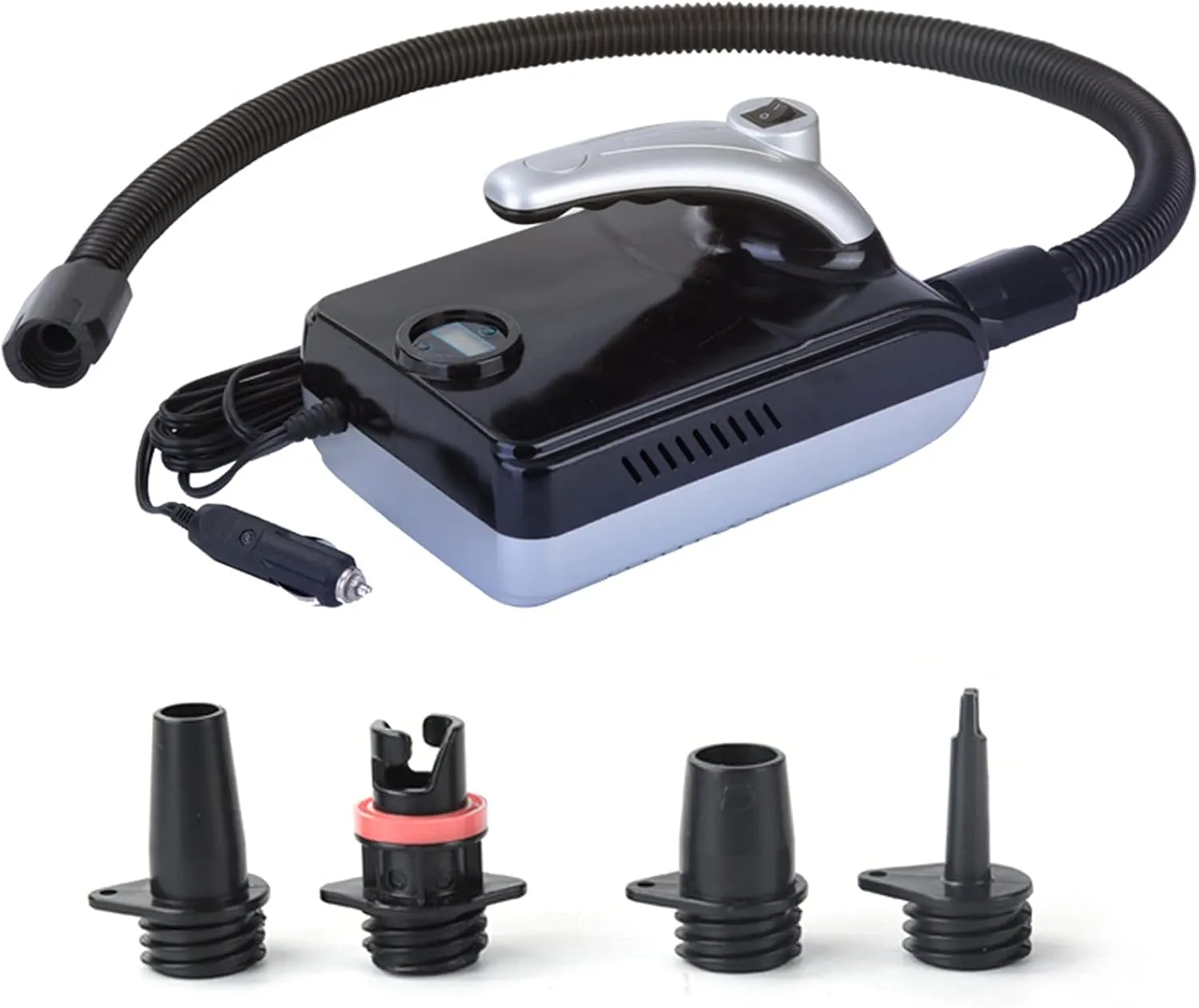 Electric Air Pump 110W 12 Volt Quick Air Inflator with LED Digital Display for Inflatable Stand Up Paddle Board Boat