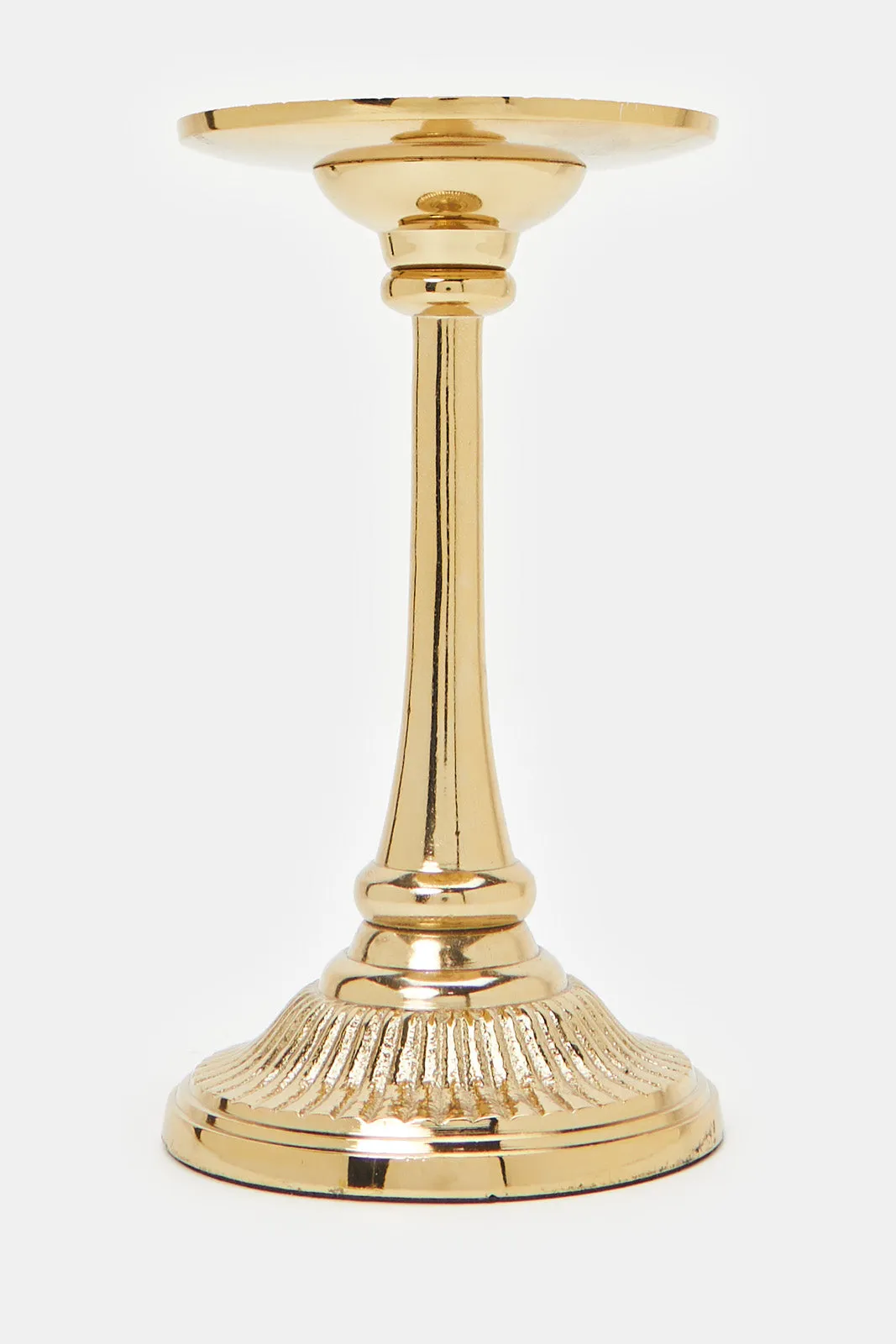 Gold Decorative Pillar Candle Holder