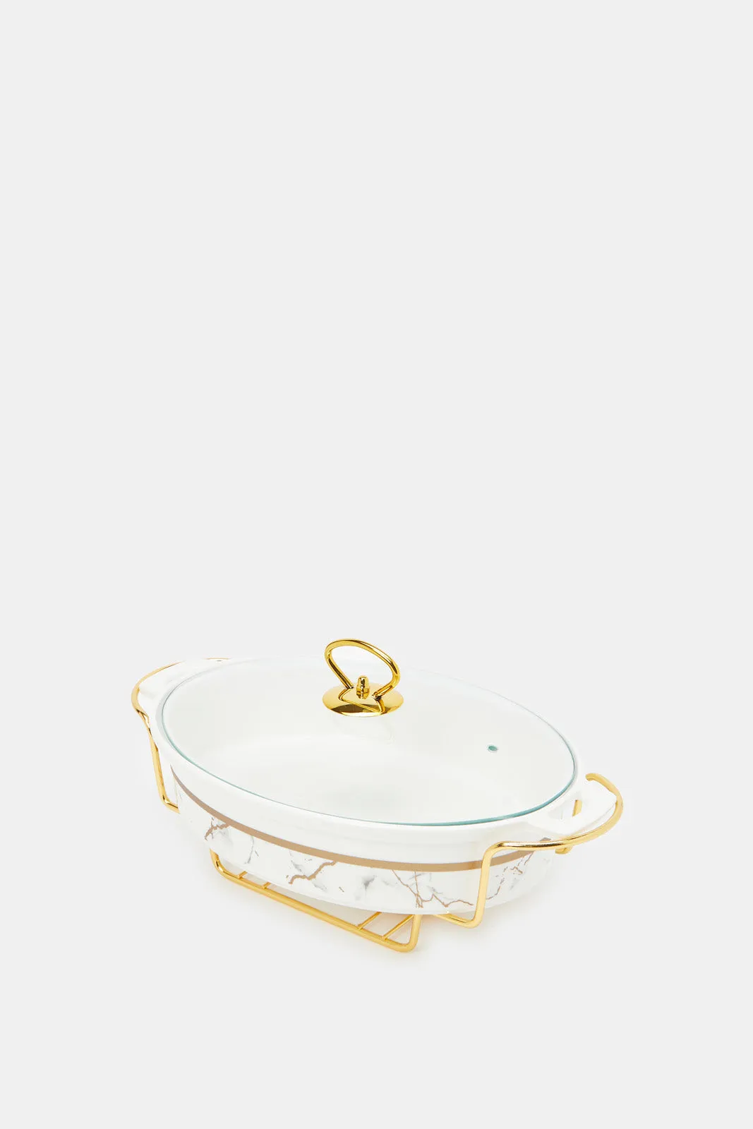Gold Oval Food Wormer Set (3 Piece)