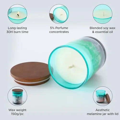 Heart Home Scented Candles | Fragrance Candles | Candles for Wedding | Candles for Bedroom | Birthday Candles | Valentines Day Gifts Candles | DY-230706B | Green & Black