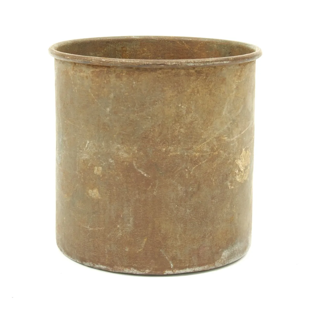 Original U.S. Indian Wars Tin Drinking Cup and Pattern 1890 Round Mess Kit - Marked US