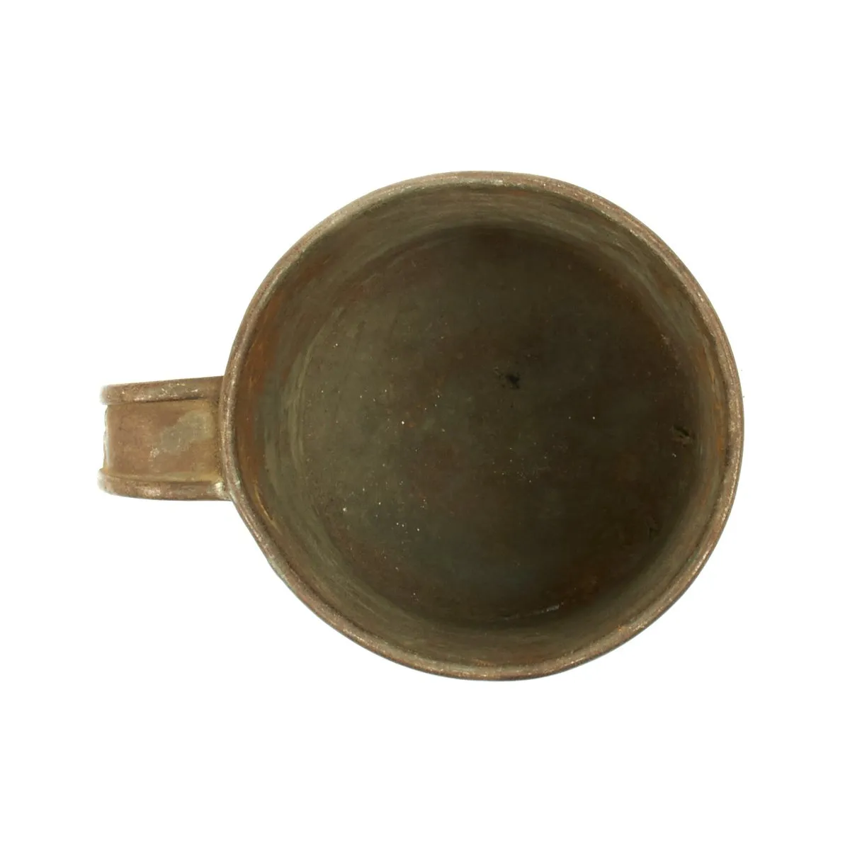 Original U.S. Indian Wars Tin Drinking Cup and Pattern 1890 Round Mess Kit - Marked US