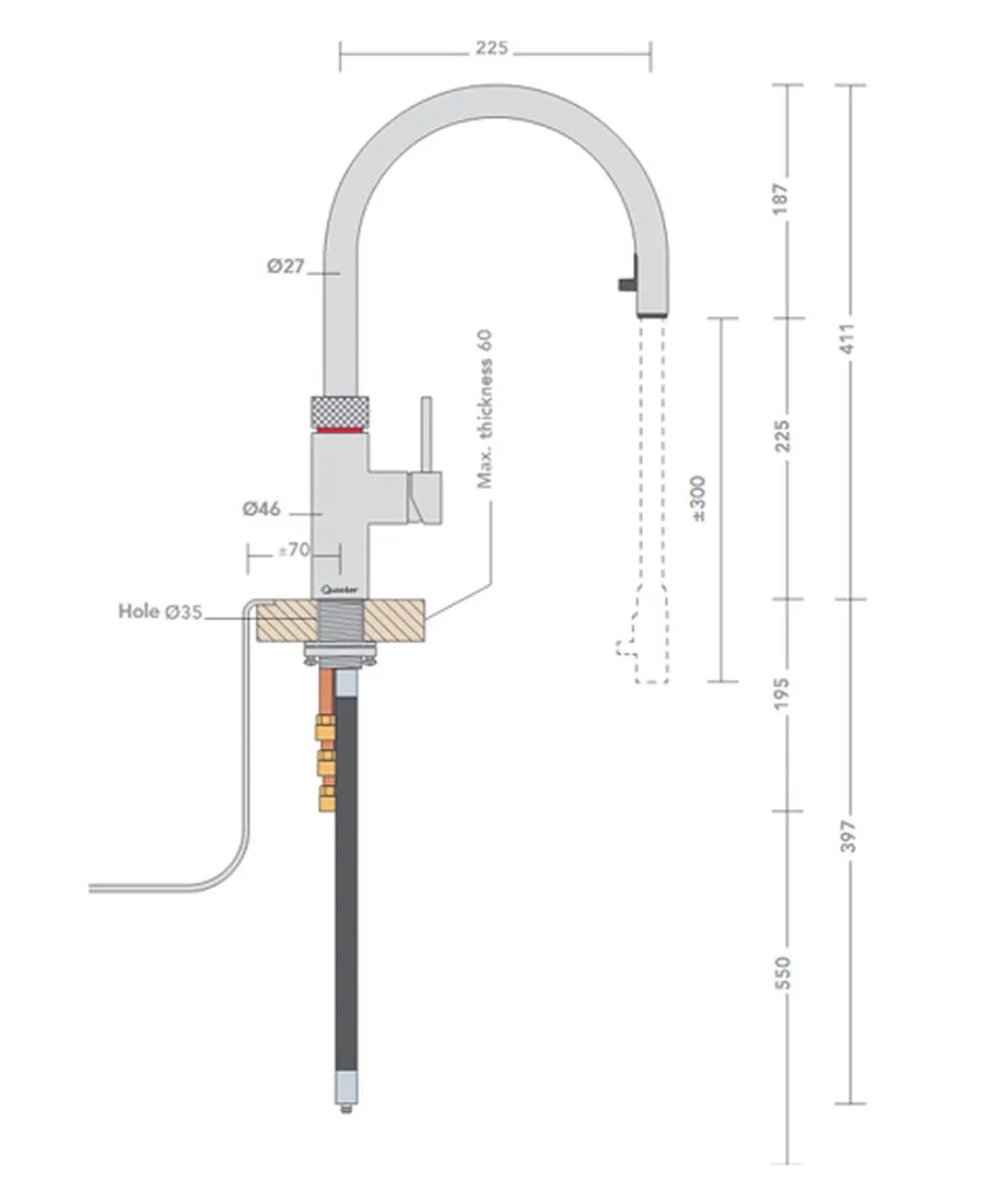 Pro3 Flex Boiling Water Tap