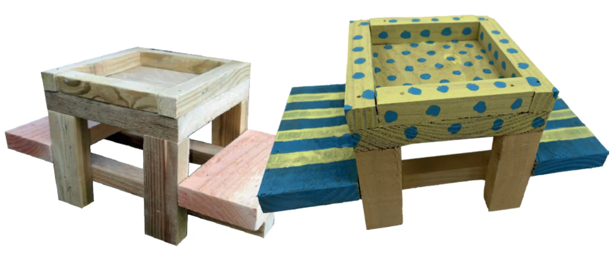 Sammy Squirrel Picnic Table Paint your Own Set