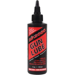 Slip 2000 Gun Lube, 100% Pure Synthetic CLP, Performs in All Conditions, Gun Lubricants for Peak Performance, Eliminates Excessive Wear, For Shotguns, Rifles and Pistols, 4-Ounce Squeeze Bottle