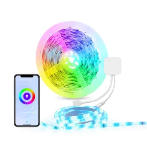 Smart LED Strip Lights 16.4ft WiFi RGB Work with Alexa and Google Assistant HBN