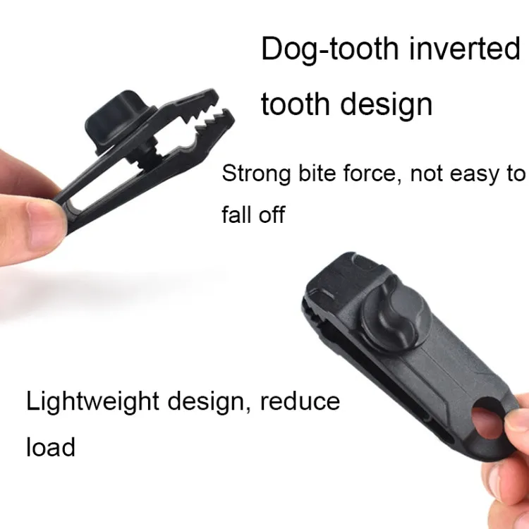Tent Additional Pull Point Shark Clips Outdoor Camping Canopy Windproof Clip(Dark Green)