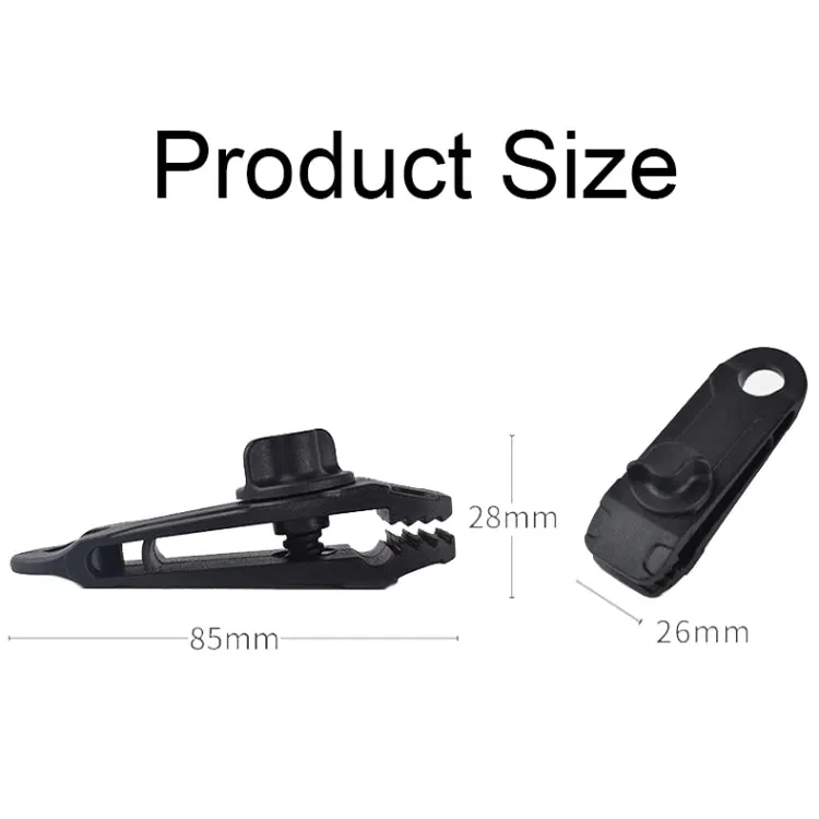 Tent Additional Pull Point Shark Clips Outdoor Camping Canopy Windproof Clip(Dark Green)