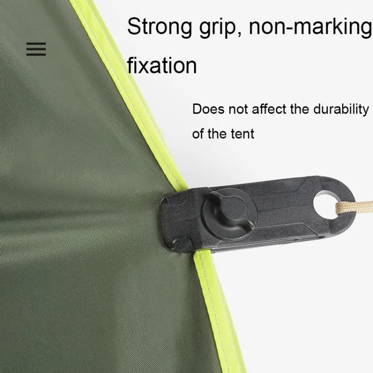 Tent Additional Pull Point Shark Clips Outdoor Camping Canopy Windproof Clip(Dark Green)