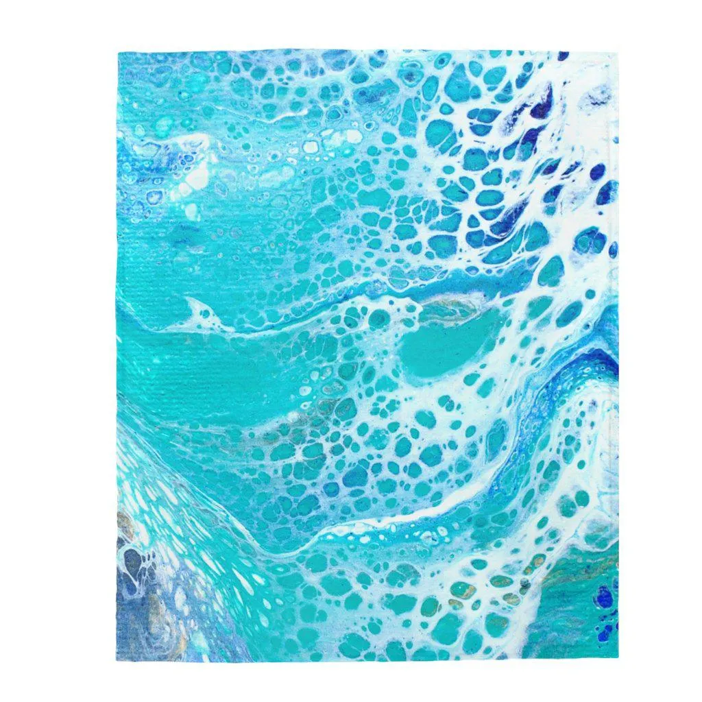 Tranquil Waters Velveteen Plush Blanket
