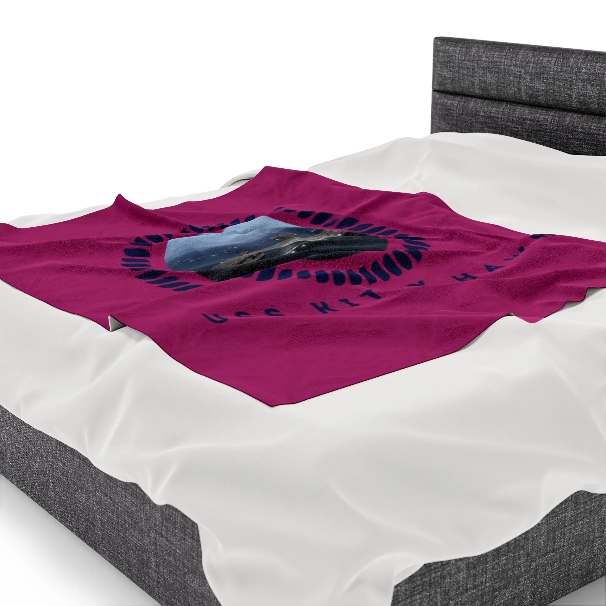 USS Kitty Hawk (CV-63) United States Ships POD Velveteen Plush Blanket