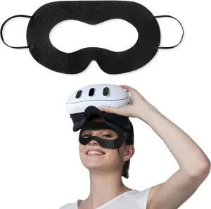 VR Face Cover Disposable Hygiene VR Face Eyes Mask Pads Facial Interface for Meta Quest 3 Quest 2, Accessories for Apple Vision Pro (Set 50, Black)