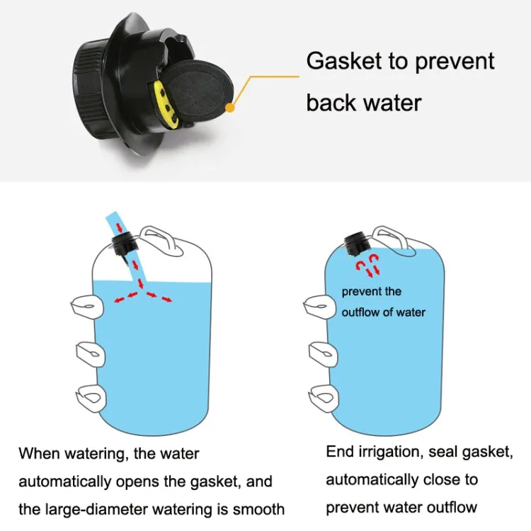 Water And Sand Multi-Function Tent Windproof Fixed Water Bag, Size: 18x40cm(Black)